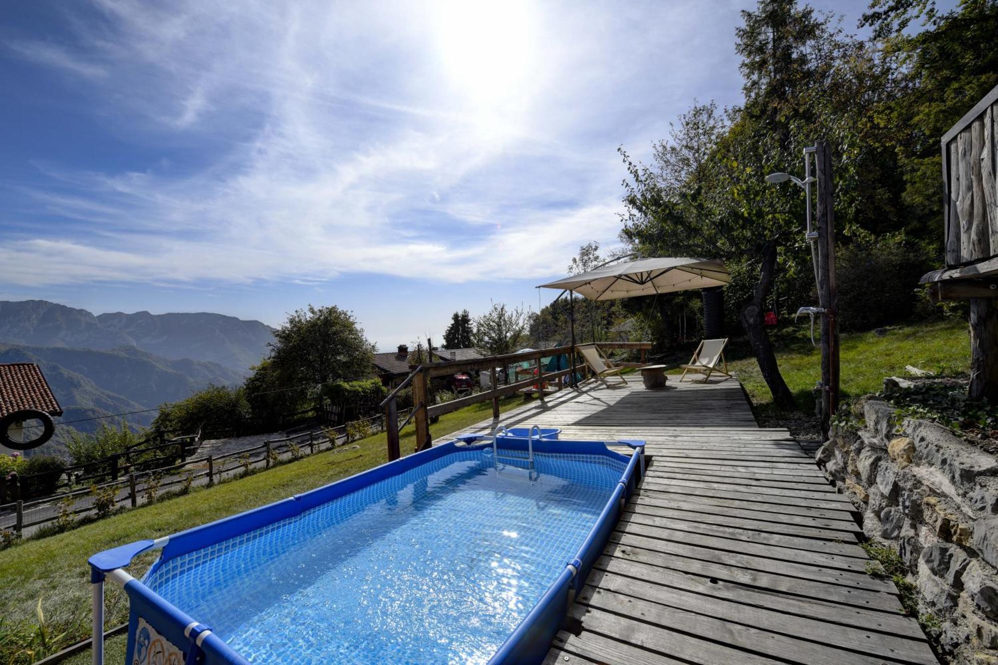 Chalet "Baita Cavacca" Crone Bagian luar foto
