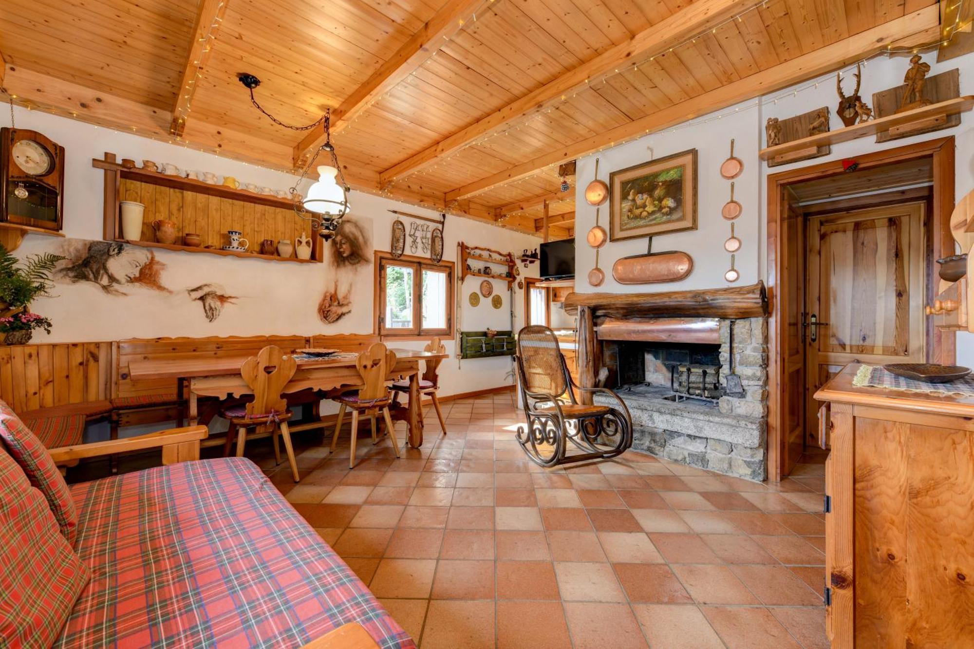 Chalet "Baita Cavacca" Crone Bagian luar foto