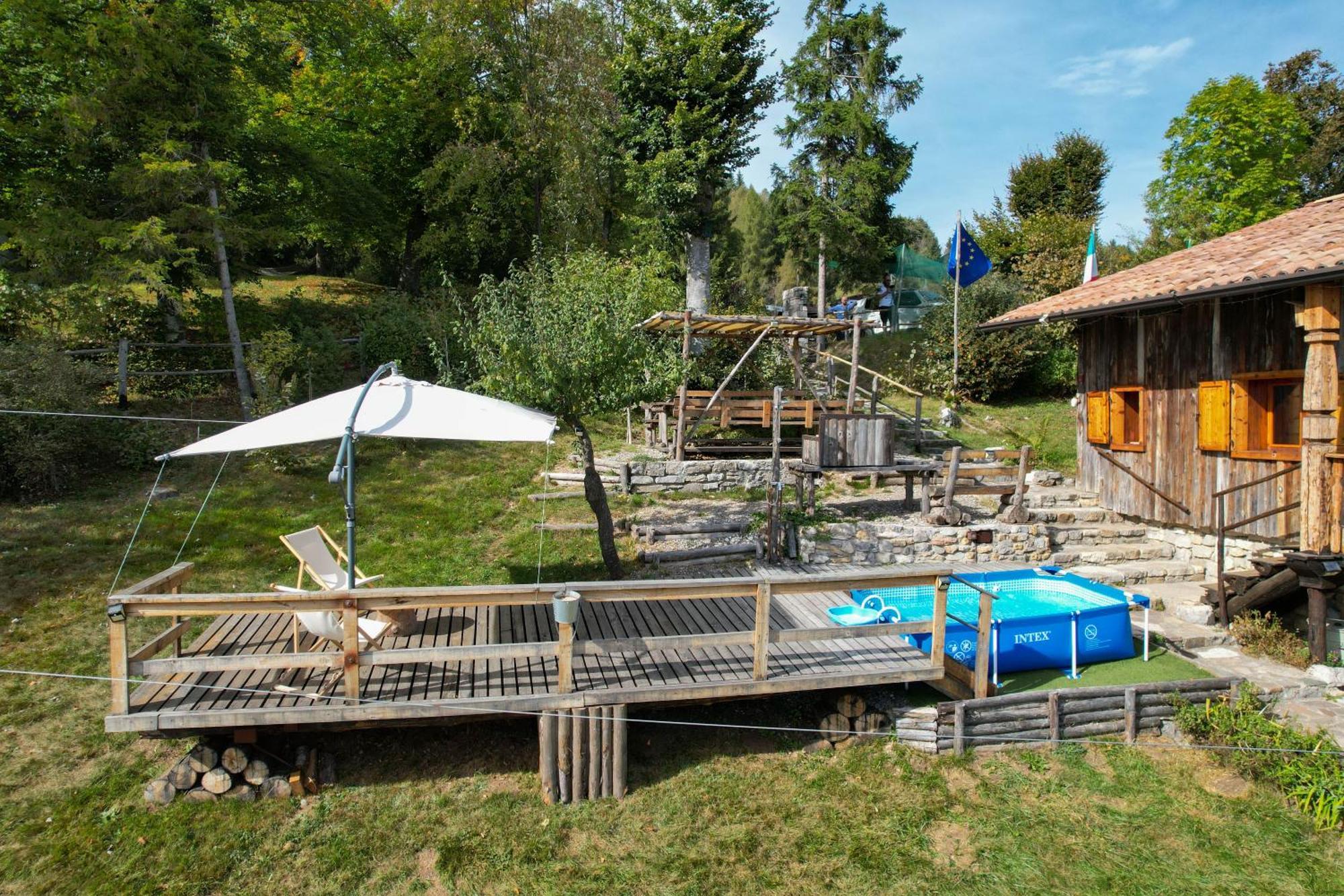 Chalet "Baita Cavacca" Crone Bagian luar foto